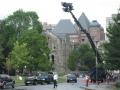 Movie shooting on campus