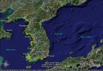 GoogleEarth朝鮮半島全図