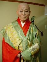 当班、最長老。法然上人と大原で問答する顕真法印の村田吉次郎。公演中に傘寿を迎えました。