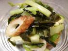 小松菜とわかめの酢の物